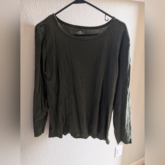 St Johns Bay deep green long sleeved T-shirt 1X - Picture 1 of 1